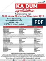 10 Ka Dum 1500 Winners December 2019