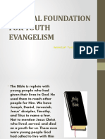 Biblical Foundation For Youth Evangelism