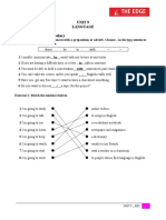 Unit 9 Language A. Grammar & Vocabulary: Foundation 1