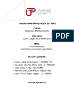 Tarea 01 - Mantenimiento