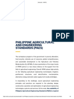Philippine Agricultural and Engineering Standards (Paes)
