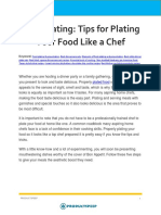 Food Plating Tips For Plating Your Food