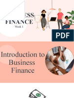 Business Finance: Week 1