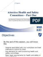 Effective Health and Safety Committees - Part One