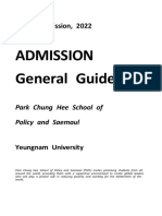 Application Guide 2021, Spring Semester