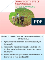 Indian Economy On The Eve of Independence