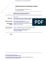 Neonatal Pneumonia in Developing Countries: Arch. Dis. Child. Fetal Neonatal Ed