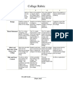 Collage Rubric: Category 4 3 2 1 Creativity