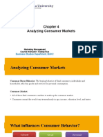 Analyzing Consumer Markets: Business Studies Department, BUKC