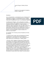 ALLENDE, S - Discurso de 1967 Crítica A La Alianza para El Progreso