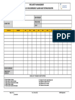 13-F06 EMERGENCY ALARM TESTING and INSPECTION