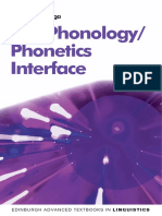 The Phonetics - Phonology Interface