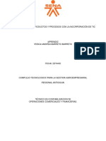 Informe Mejora de Productos y Procesos Con La Incorporación de TIC