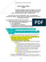 Civil Procedure Outline 7/10/19: - C C - P - 128.5 - .7) (Sanctions For