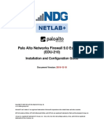 Palo Alto Networks Firewall 9.0 Essentials (EDU-210) : Installation and Configuration Guide