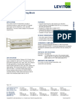 Cat 6A 110-Style Wiring Block: Product Specifications 41D6A-1F4