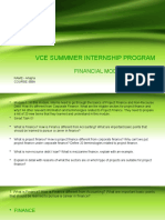 Vce Summmer Internship Program (Financial Modeling) - 1