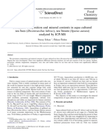 Proximate Composition and Mineral Contents in Aqua Cultured Sea Bass (Dicentrarchus Labrax), Sea Bream (Sparus Aurata) Analyzed by ICP-MS