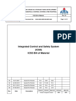 Integrated Control and Safety System (ICSS) ICSS Bill of Material