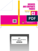 Business and Corporate Finance: Final Level