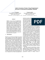 Development of Amharic Grammar Checker Using Morphological Features of Words and N-Gram Based Probabilistic Methods