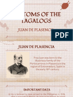 Customs of The Tagalogs: Juan de Plasencia