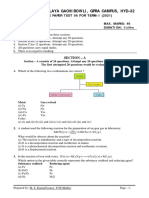 Science Class X Sample Paper Test 06 Term I