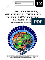 Trends, Networks, and Critical Thinking in The 21 Century: Democratic Practices