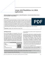 The Rights of Persons With Disabilities Act 2016 M