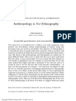 Ingold, 2008 Anthropology Not Etnography