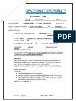 BSSD103 - GOVERNANCE & DEVELOPMENT Assignment 1