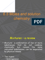 6.5 Moles and Solution Chemistry IGCSE