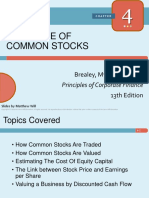 Chapter 4 The Value of Common Stocks