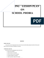 School Phobia Lesson Plan