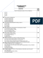 Electoral Politics Worksheet-1 QN MA RKS 01 01