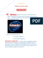Memory CASE STUDY