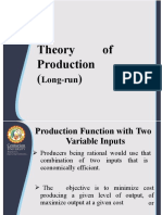 Production Theory Long Run 5