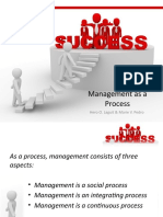 Management As A Process: Hero O. Laguit & Marie V. Pedro