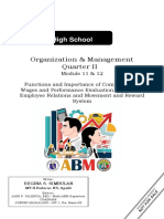 Senior High School: Organization & Management Quarter II