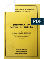 Emergence of Saivism in Andhra Dr. D. Kiran Kranth Choudary