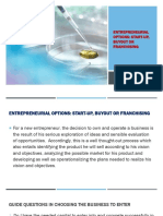Entrepreneurial optionsPPT4