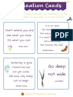 Inspiration Cards WaldorfInspiredLearning