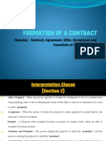 Formation of Valid Contract