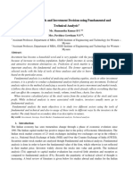 A Study On Stock and Investment Decision Using Fundamental and Technical Analysis