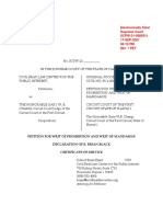 Petition For Writ of Prohibition and Write of Mandamus, Filed by The Civil Beat Law Center For The Public Interest