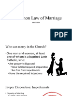 The Canon Law of Marriage