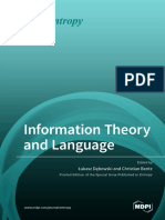 Information Theory and Language