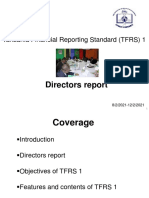 Directors Report: Tanzania Financial Reporting Standard (TFRS) 1