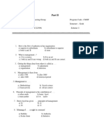 MSBTE Diploma 6th Semister Management MCQ