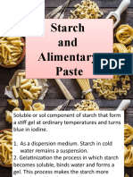 Starch and Alimentary Paste Starch and Alimentary Paste